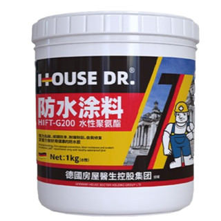 HOUSE DR. 房屋医生 HIFT-G200 水性聚氨酯涂料 黑色 1kg