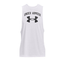 UNDER ARMOUR 安德玛 Big Logo 男子运动T恤 1365205-100 白色 XXXL