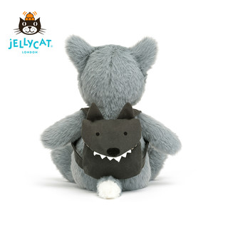 英国jELLYCAT2022年新品背包狼可爱毛绒玩具儿童送礼娃娃