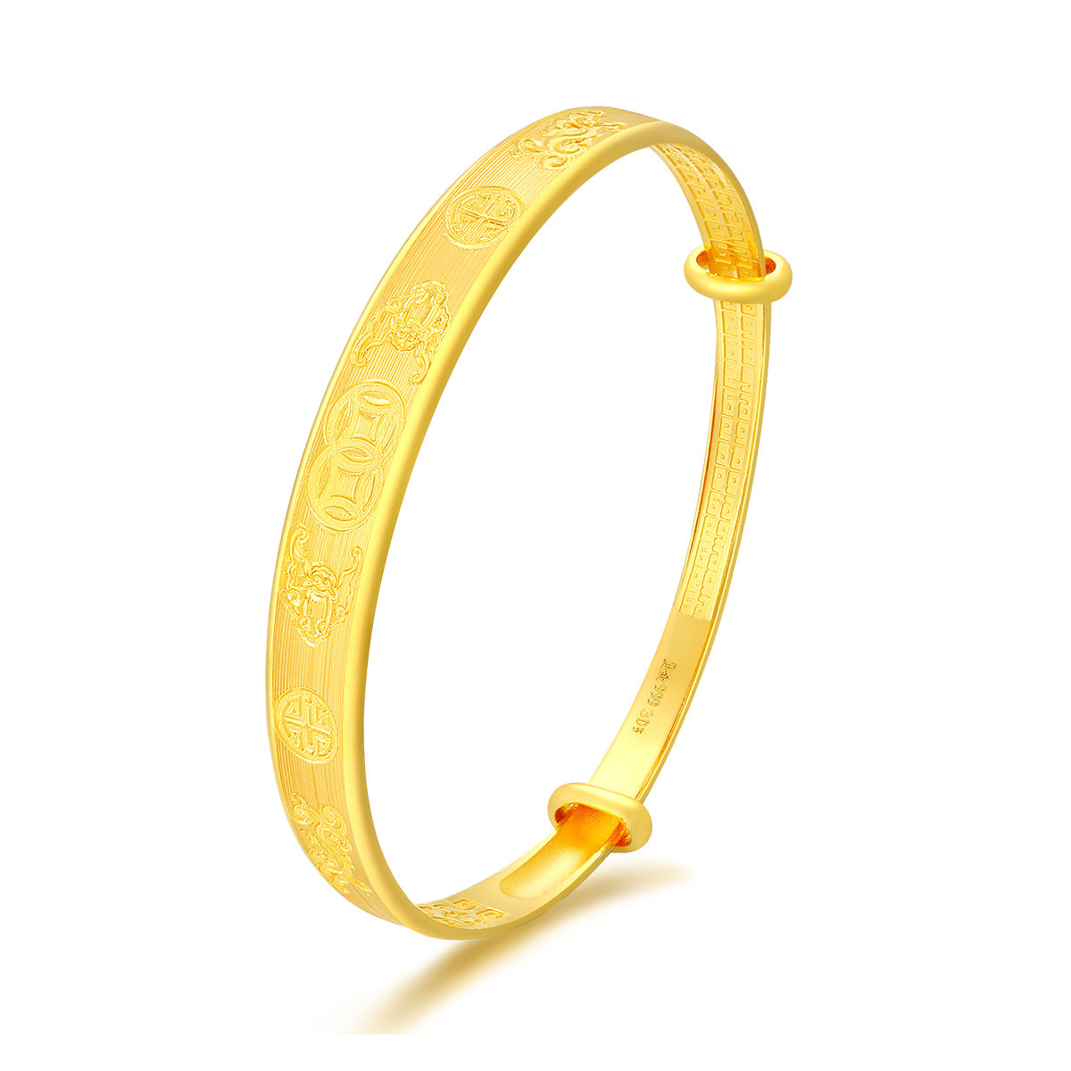 3d-gold 金至尊 女士黄金手镯 26.37g k124005221