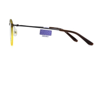 SEIKO 精工 TS6201 茶灰色板材眼镜框+1.67折射率 防蓝光镜片