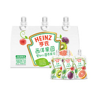 Heinz 亨氏 西洋果园水果泥含维生素C宝宝婴幼儿辅食果泥78g*3袋