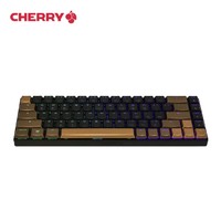 PLUS会员：CHERRY 樱桃 MX-LP 6.1 三模机械键盘 68键 黑色矮红轴