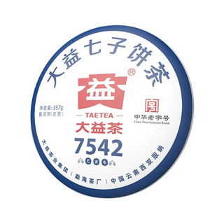 TAETEA 大益 7542 七子饼茶 普洱生茶 357g