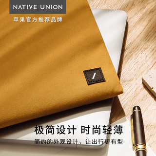 Native Union苹果MacBook内胆包Pro笔记本M2电脑包Air轻薄stow保护套M1适用13/14/15/16寸帆布收纳简约防震男