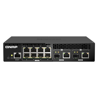 QNAP 威联通 QSW-M2108R-2C L2 Web 12口万兆交换机