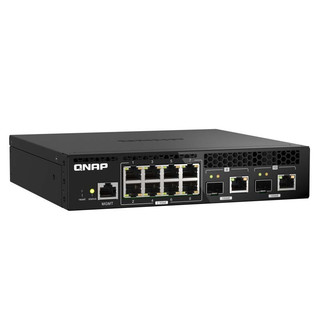 QNAP 威联通 QSW-M2108R-2C L2 Web 12口万兆交换机