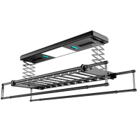 彩魅电动晾衣架遥控升降阳台智能烘干晒衣架家用凉衣自动晾衣杆机