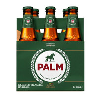 PALM 布马 SWINKELS FAMILY BREWERSPALM 琥珀啤酒 330ml*6瓶 比利时原装 赠啤酒杯