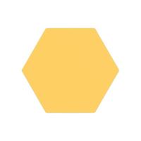 B.Yceramic tile 博意陶瓷 北欧纯色六角砖 黄色 230*200mm