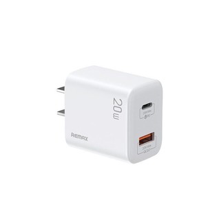 REMAX 睿量 睿界 RP-U88 手机充电器 USB-A/Type-C 20W 白色