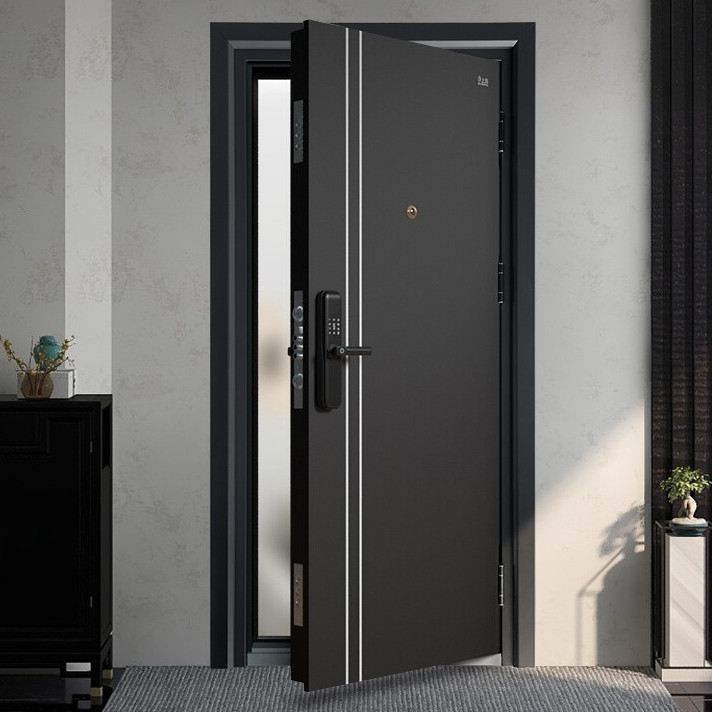 panpan 盼盼 pan pan)防盗门家用甲级安全入户门大门别墅门适配指纹锁