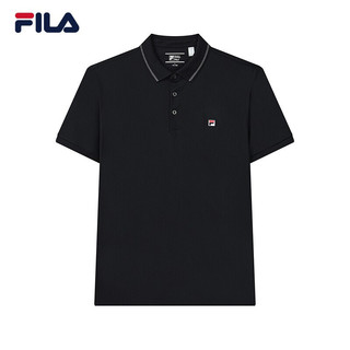 FILA 斐乐官方男子短袖POLO衫2022秋季基础百搭时尚运动上衣 传奇蓝-NV 180/100A/XL