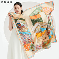 绣娘 丝绸真丝丝巾礼品盒100%桑蚕丝高级感女繁华盛世话姑苏大方巾