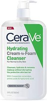 CeraVe 保湿泡沫洁面乳 | 透明质酸卸妆洗面奶| Pinkoi，无香料 | 19盎司，562毫升