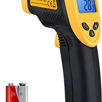 ETEKCITY Lasergrip 1080 红外测温仪（非人类用），非接触式数字激光温度枪5，8℉〜10，标准，黄色和黑色