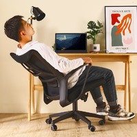 PLUS会员：古雷诺斯 S174-01 人体工学电脑椅 黑色