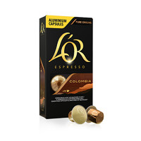 PLUS会员：L'OR 咖啡胶囊 哥伦比亚5.2g*10粒/盒（2.06元/粒）