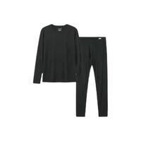 SCHIESSER 舒雅 漫威联名款 男士保暖内衣套装 E5/19954W 黑色 XXL