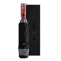 TIANJI 天戟 10骨三折晴雨伞 霸气黑色