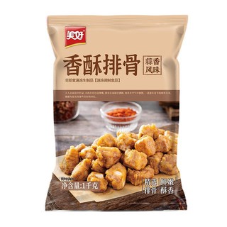 美好 香酥排骨 蒜香风味 1kg