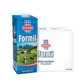 Formil 莎丁格 奥地利进口牛奶 莎丁格 Schardinger 全脂牛奶1L*12盒 儿童进口早餐高钙 优质乳蛋白
