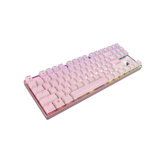 CHERRY 樱桃 MX8.2TKL 87键 2.4G蓝牙 多模机械键盘 粉色 红轴 RGB