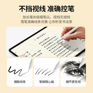 UGREEN 绿联 apple Pencil笔尖加长针管苹果笔ipadpencil一二代类纸膜金属笔头书写绘画防滑耐磨pencil电容笔尖