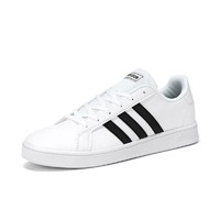 adidas 阿迪达斯 女鞋男鞋GRAND COURT NEO潮流小白鞋运动休闲板鞋EF0101 白黑EF0103 40