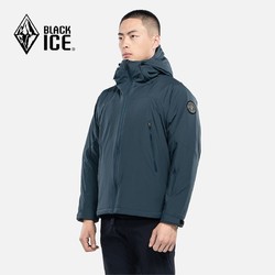 BLACKICE 黑冰 男士连帽棉服秋冬防风保暖轻量夹克户外运动P棉服F8001