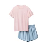 Bananain 蕉内 女士家居服套装 BH301S-YDT-2021 柔粉+石蓝 XL