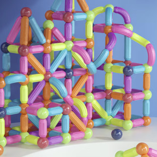 NUKied 纽奇 3D磁力棒 彩盒装 64颗粒  礼盒装