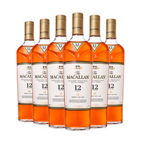 MACALLAN 麦卡伦 12年 雪莉桶 单一麦芽 苏格兰威士忌 40%vol 700ml*6瓶