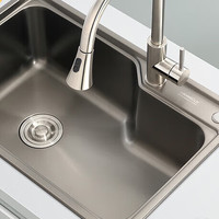 HIGOLD 悍高 940039+980099 纳米单槽+抽拉龙头 750*450*220mm