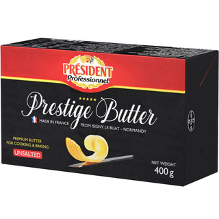 PRÉSIDENT 总统 精选黄油块 淡味 400g