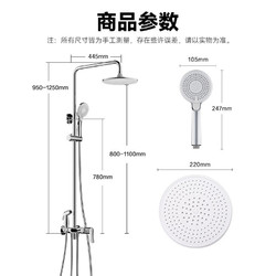 JOMOO 九牧 36484-526-1B1-1 一键止水花洒套装