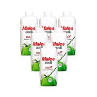 Malee 玛丽 泰国原装进口 玛丽（Malee Coco）NFC天然无添加原味椰子水饮料椰汁果汁330ml*6瓶