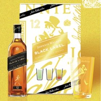 88VIP：尊尼获加 黑牌 黑方 苏格兰调和威士忌 500ml 礼盒装赠杯子