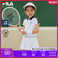 FILA 斐乐 童装女小童连衣裙2022年夏季新款大满贯网球运动POLO裙子