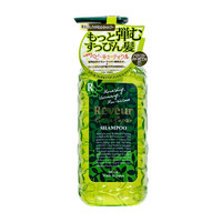 Mellsavon 日本进口Reveur头皮养护洗发水氨基酸无硅油控油蓬松香味持久留香 （发质修复型-控油）绿色500ml