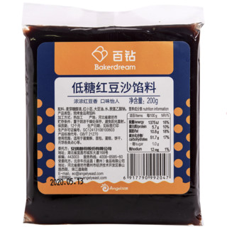 Bakerdream 百钻 低糖红豆沙馅料 200g