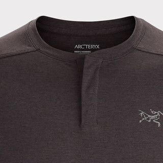 ARC'TERYX 始祖鸟 KADEM HENLEY 男子速干T恤 26925 黑灰色 M