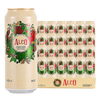 ALCO 阿爾寇 歐洲原裝進口白啤小麥啤酒整箱臨期 阿爾寇白啤 500mL 24罐