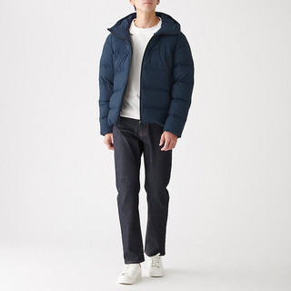 MUJI 無印良品 男士短款羽绒服 19AD435 海军蓝 L