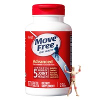 PLUS会员、有券的上：Move Free 益节 氨糖硫酸软骨素钙片 红瓶 170粒