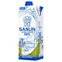 88VIP：SANLIN 三麟 泰国 三麟100%椰子水富含天然电解质NFC椰青果汁1L*1瓶家庭装