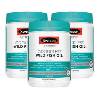 Swisse 斯维诗 深海纯净鱼油胶囊DHA1000mg400粒*3件