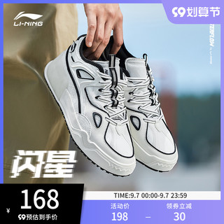 LI-NING 李宁 溯系列 闪星 女子休闲运动鞋 AGCR290-2 标准白/浅蓝 36