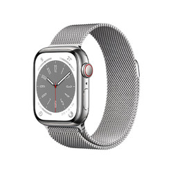 Apple 苹果 Watch Series 8 智能手表 41mm GPS+蜂窝网络款 银色不锈钢表壳