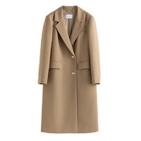 DUSHU 独束 女士中长款风衣 22DS3408 摩卡棕 M